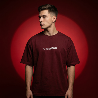 Men's Stylish Premium Drop Shoulder - Maroon